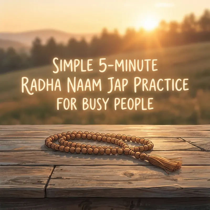 Simple 5-Minute Radha Naam Jap Practice for Busy People